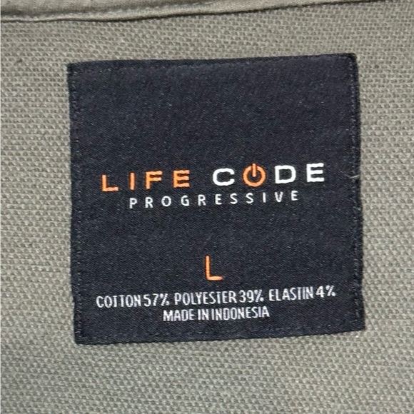 Life Code Progressive Olive Hoodie Jacket Size L - Picture 5 of 8